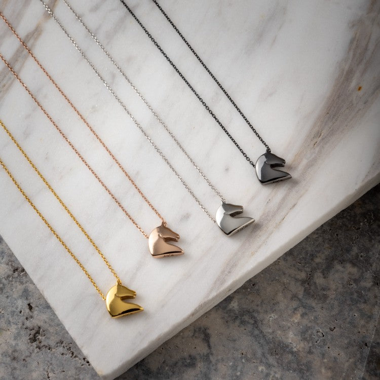 Morgan Horse ketting - Rosé Goud