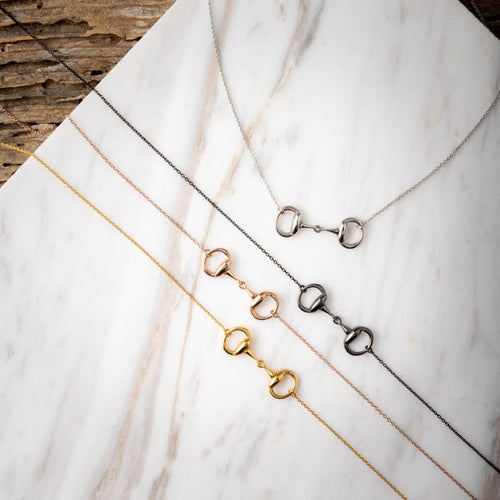 Bit halsketting - zilver