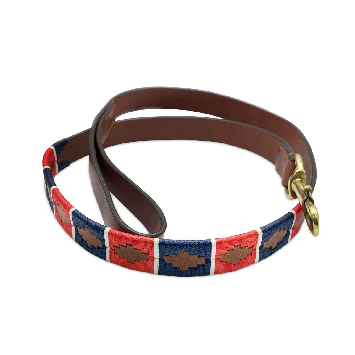 Leren hondenriem uit de Petworth-collectie, geïnspireerd op de traditionele Argentijnse polo belt