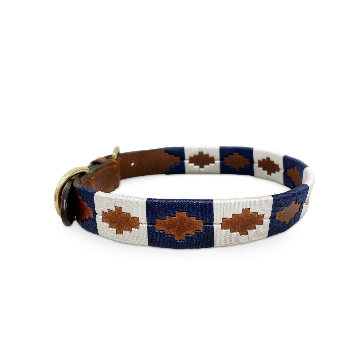 Hondenhalsband in Admiral-kleurstelling uit de Petworth-collectie, vervaardigd uit hoogwaardig leer