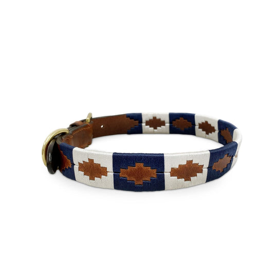 Hondenhalsband in Admiral-kleurstelling uit de Petworth-collectie, vervaardigd uit hoogwaardig leer