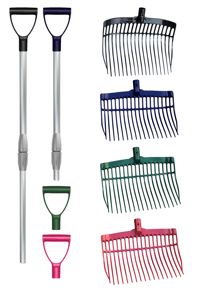 Mestvork met steel Roze