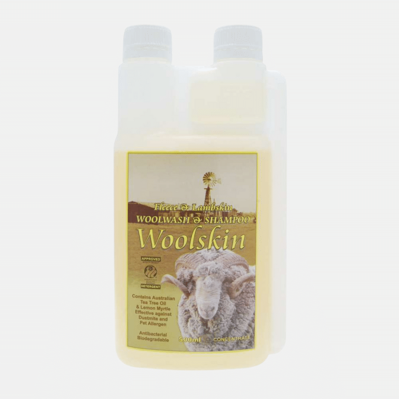 Zachte wolwas voor schapenvacht en wol met tea tree-olie, zonder fosfaten of bleekmiddel